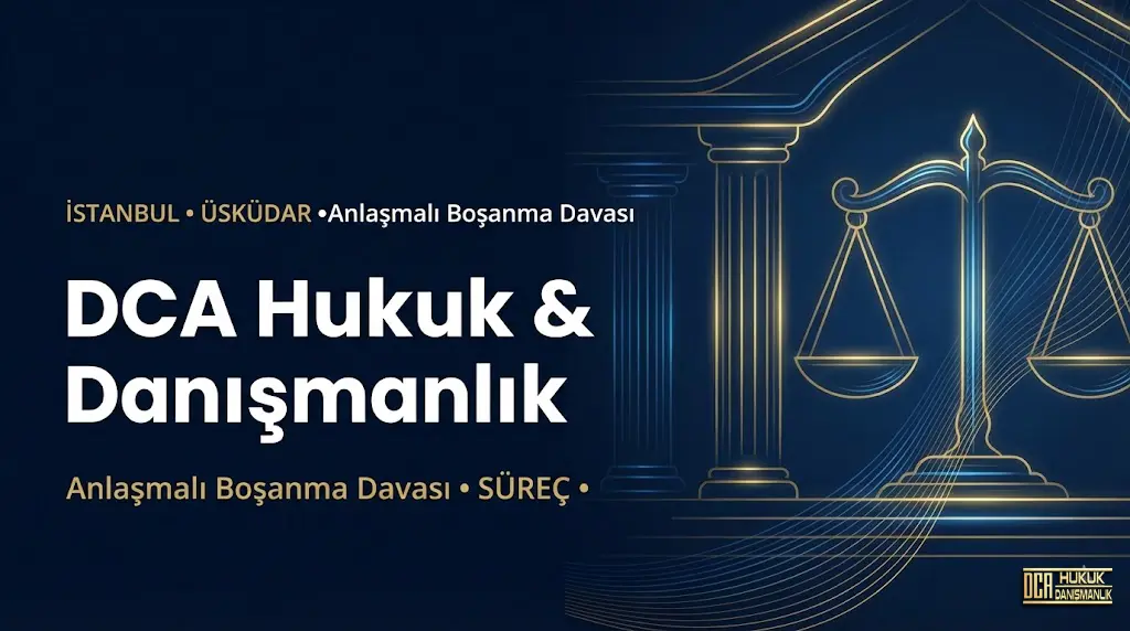 Anlaşmalı boşanma protokolü imzalayan eşler ve boşanma avukatı masası detay görüntüsü