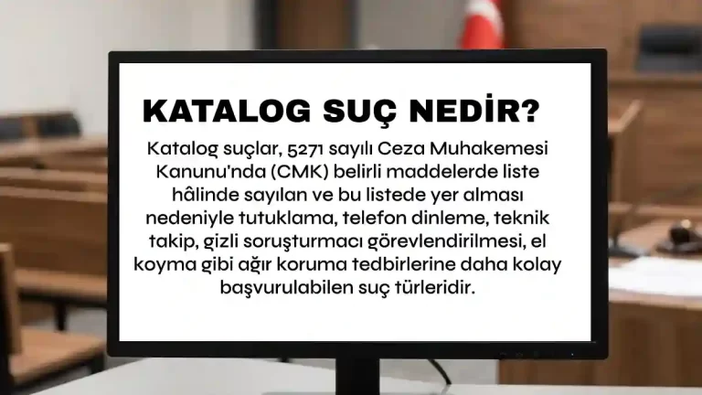 CMK 2026 güncel katalog suçlar listesi, tutuklama nedenleri ve ceza avukatı hukuki savunma süreci