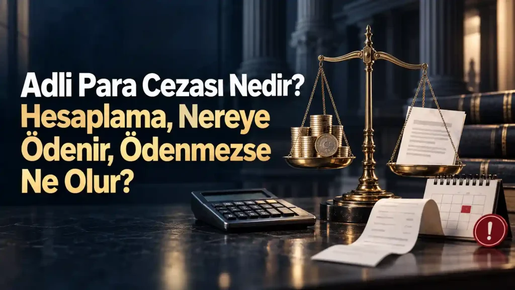 Adli para cezası hesaplama formülü: gün sayısı çarpı 100 ile 500 TL arasındaki günlük tutar