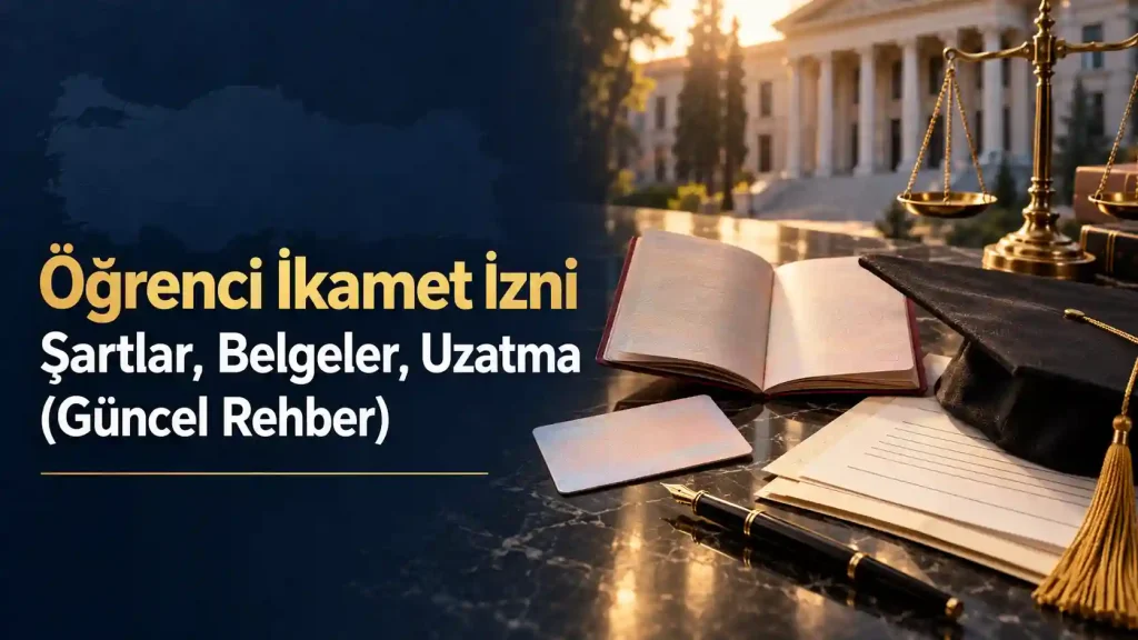 Öğrenci ikamet izni şartları, belgeleri ve uzatma sürecine ilişkin güncel rehber görseli