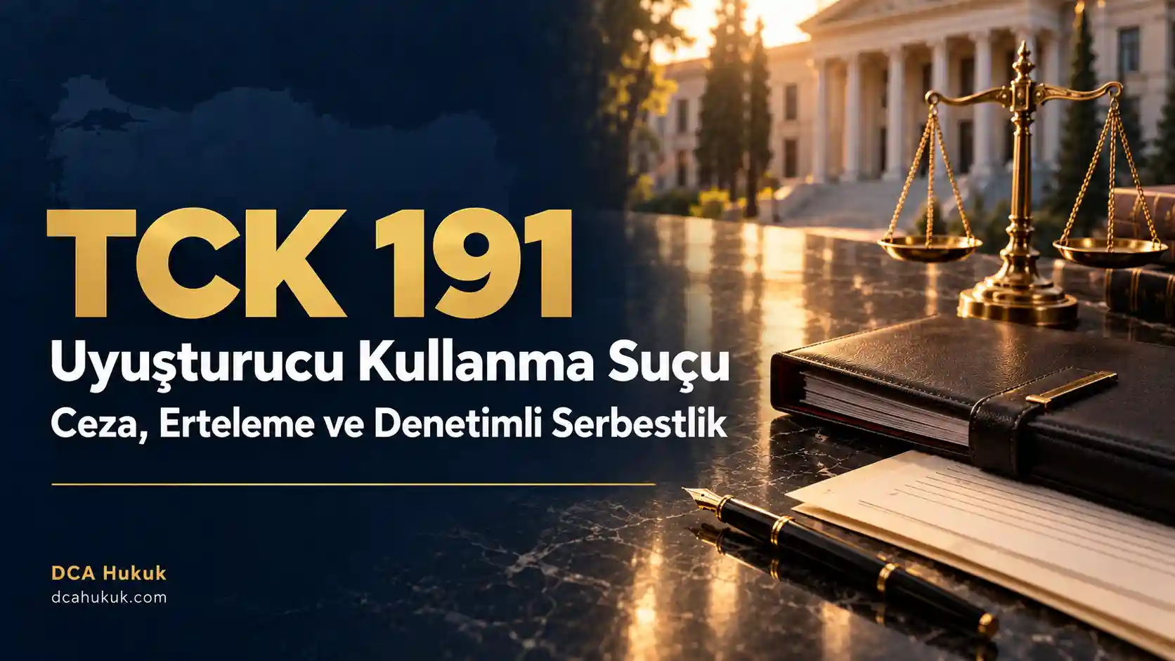 TCK 191 uyuşturucu kullanma suçu: ceza, erteleme ve denetimli serbestlik
